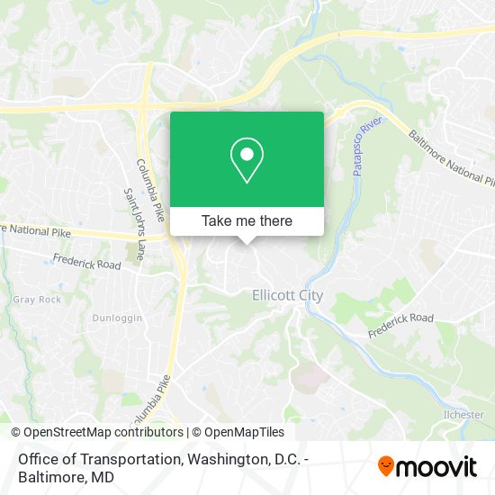 Office of Transportation map