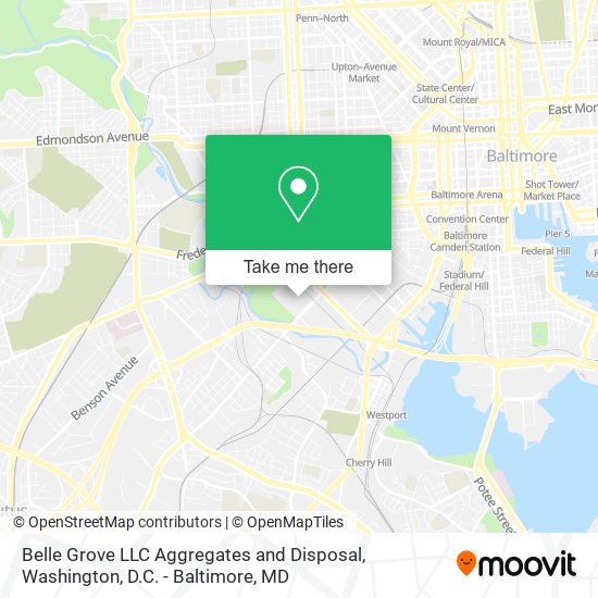 Mapa de Belle Grove LLC Aggregates and Disposal