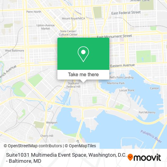 Suite1031 Multimedia Event Space map