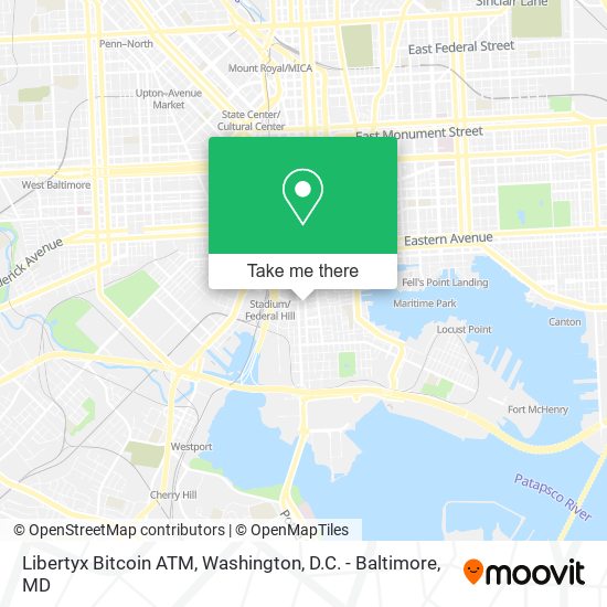 Mapa de Libertyx Bitcoin ATM