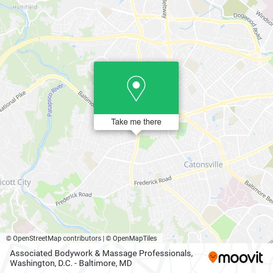 Associated Bodywork & Massage Professionals map