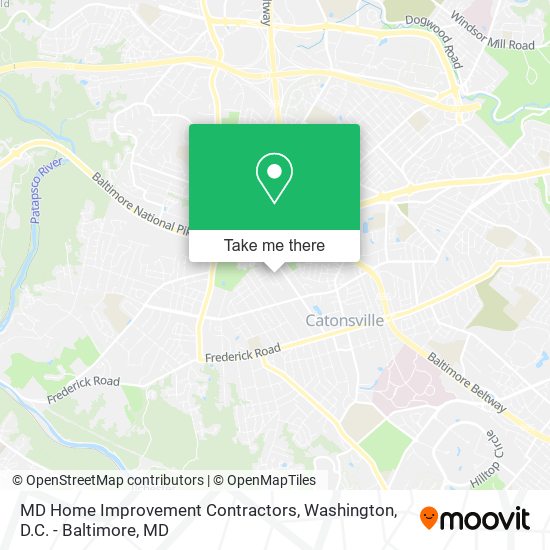 MD Home Improvement Contractors map