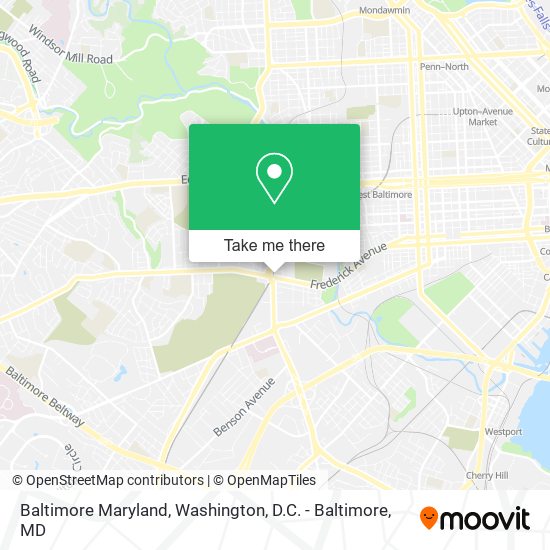 Baltimore Maryland map