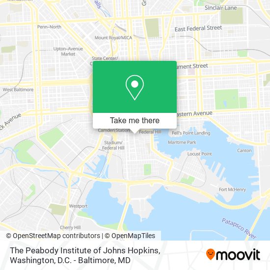 The Peabody Institute of Johns Hopkins map