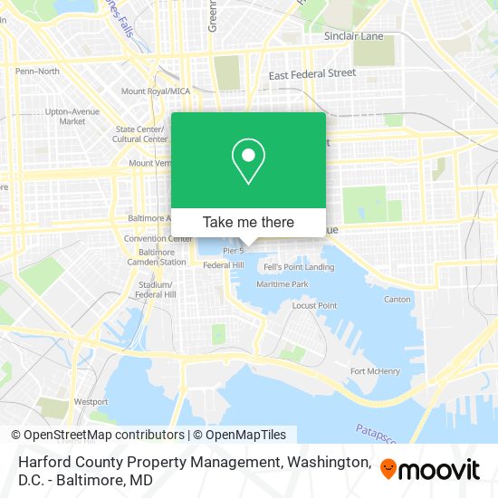 Harford County Property Management map