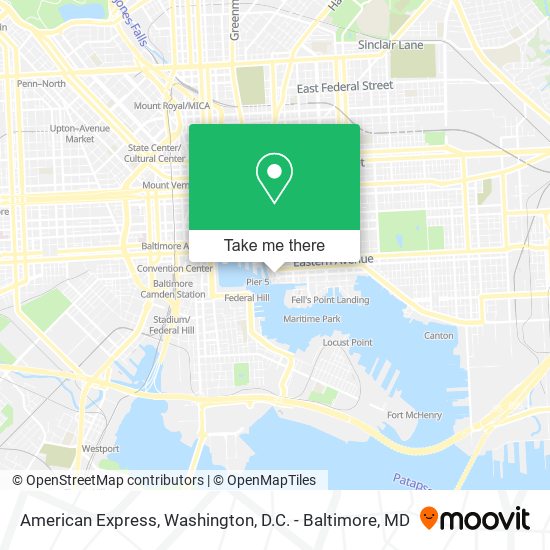 American Express map