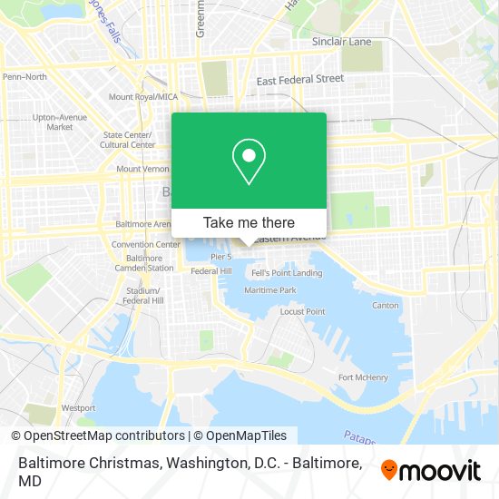 Baltimore Christmas map