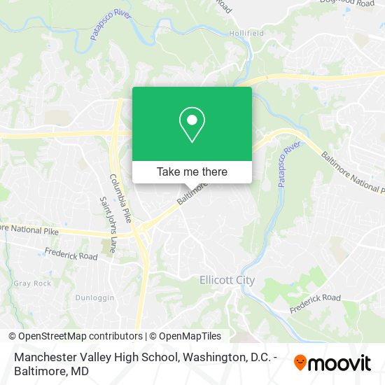 Manchester Valley High School map