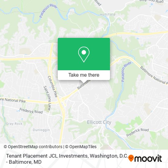 Tenant Placement JCL Investments map