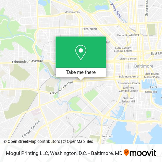 Mapa de Mogul Printing LLC