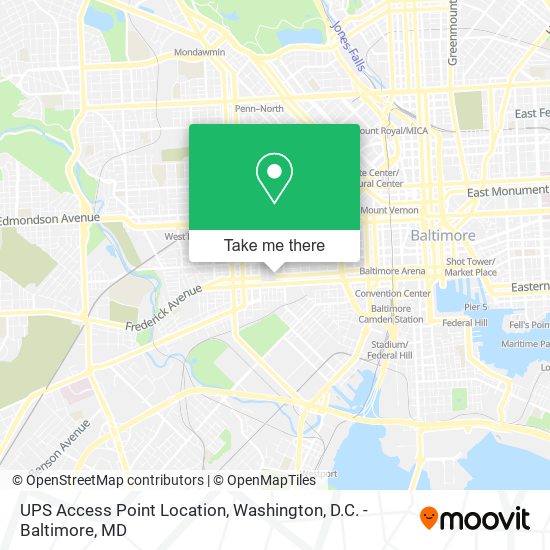 Mapa de UPS Access Point Location