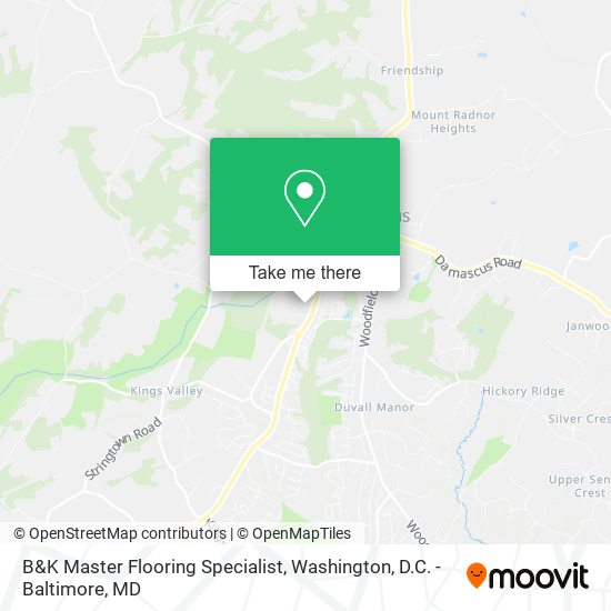 B&K Master Flooring Specialist map