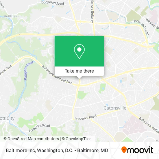 Mapa de Baltimore Inc