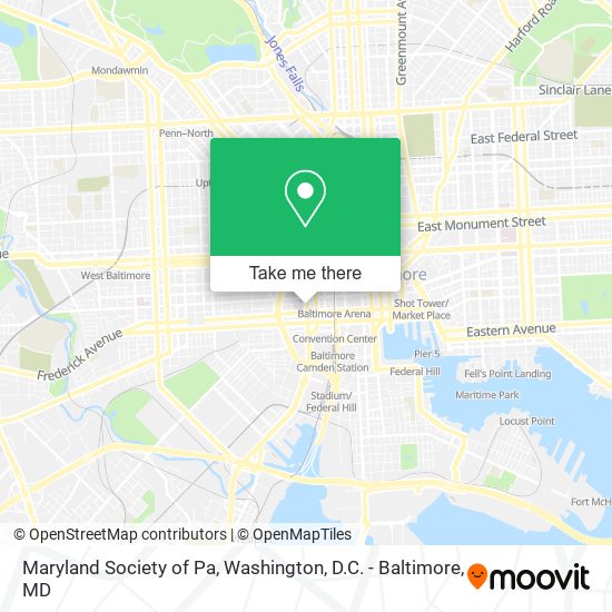 Mapa de Maryland Society of Pa
