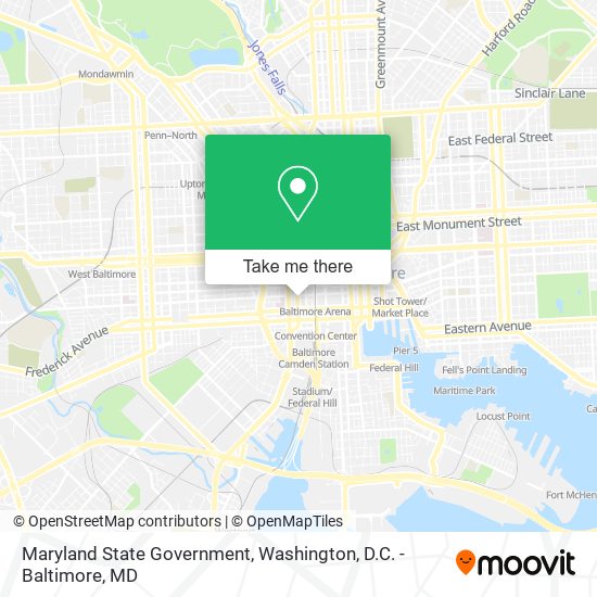 Mapa de Maryland State Government