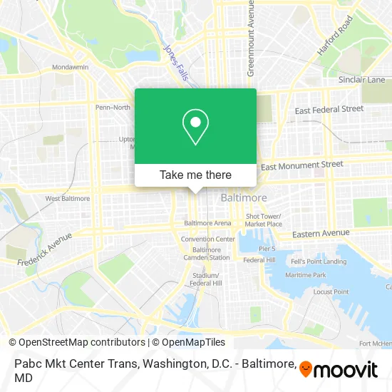 Mapa de Pabc Mkt Center Trans