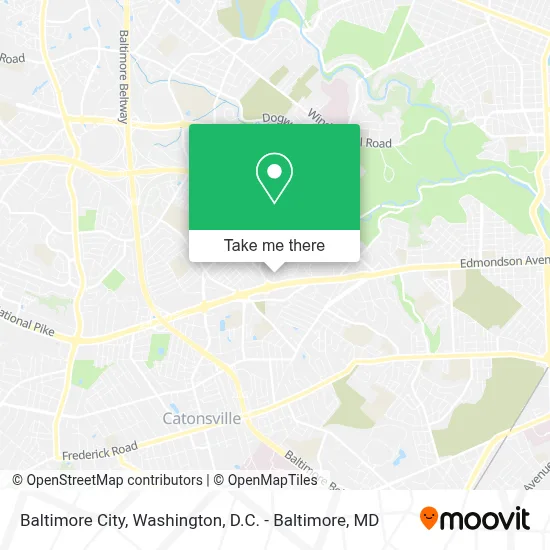 Baltimore City map