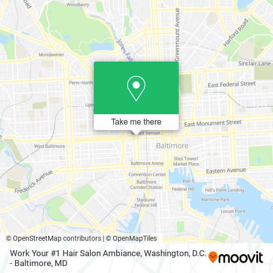 Work Your #1 Hair Salon Ambiance map