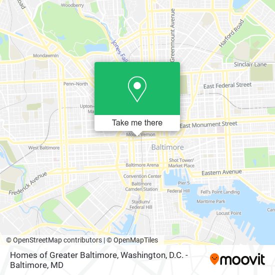 Mapa de Homes of Greater Baltimore