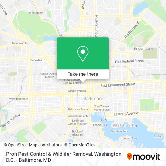 Profi Pest Control & Wildlifer Removal map