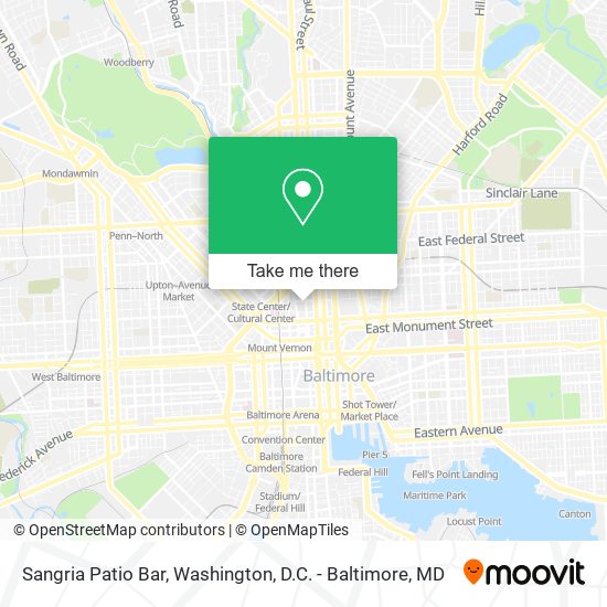 Sangria Patio Bar map