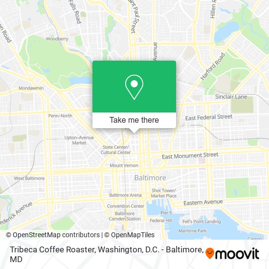 Tribeca Coffee Roaster map