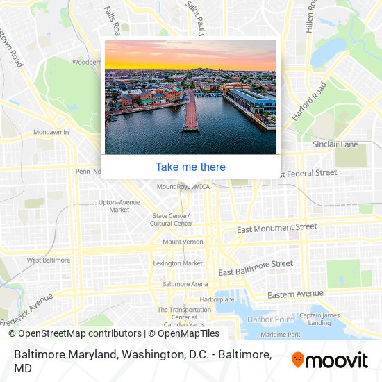 Baltimore Maryland map