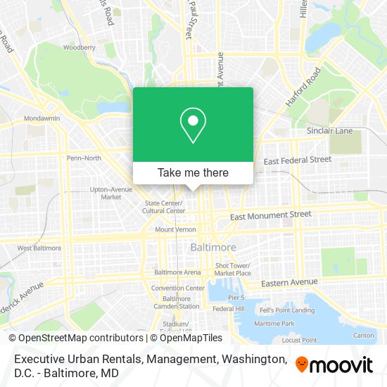Mapa de Executive Urban Rentals, Management