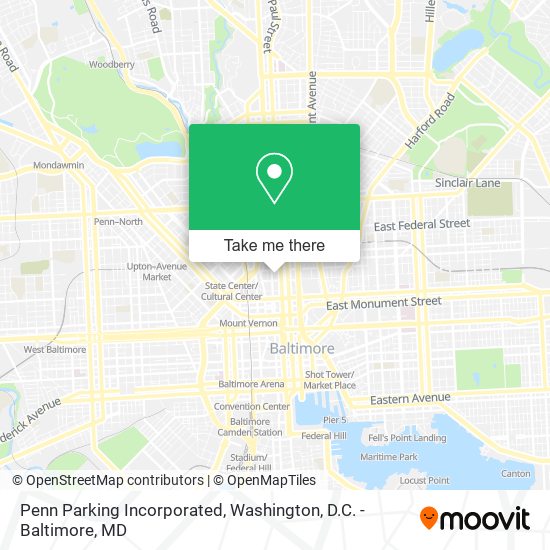 Mapa de Penn Parking Incorporated