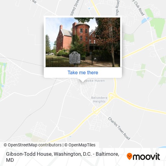 Gibson-Todd House map