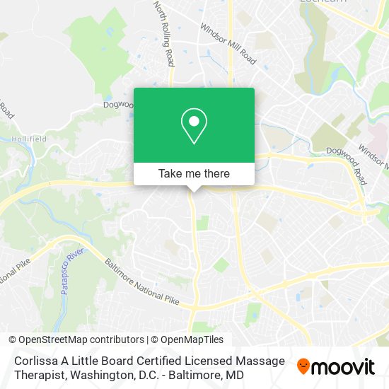 Mapa de Corlissa A Little Board Certified Licensed Massage Therapist