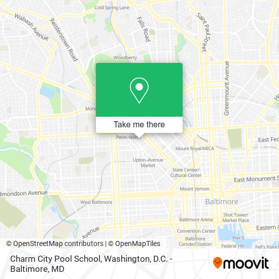 Charm City Pool School map