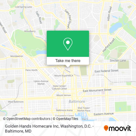 Golden Hands Homecare Inc map