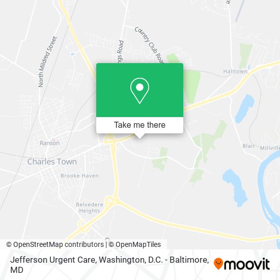 Jefferson Urgent Care map