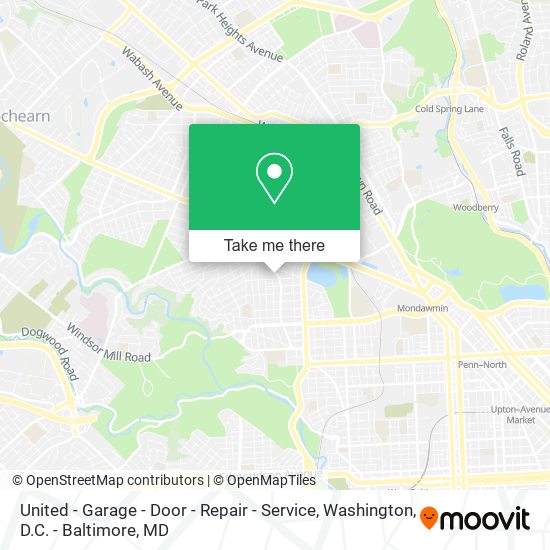 United - Garage - Door - Repair - Service map