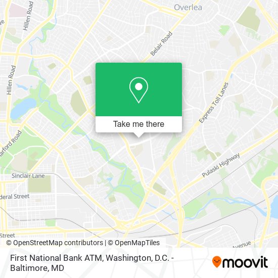 First National Bank ATM map