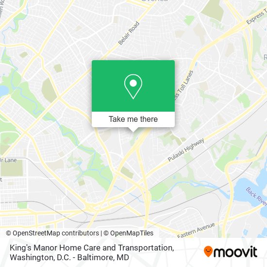 King's Manor Home Care and Transportation map