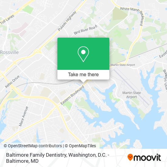 Mapa de Baltimore Family Dentistry