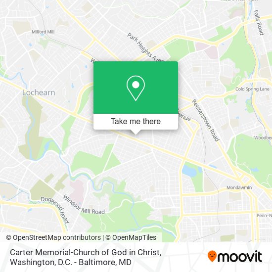 Mapa de Carter Memorial-Church of God in Christ
