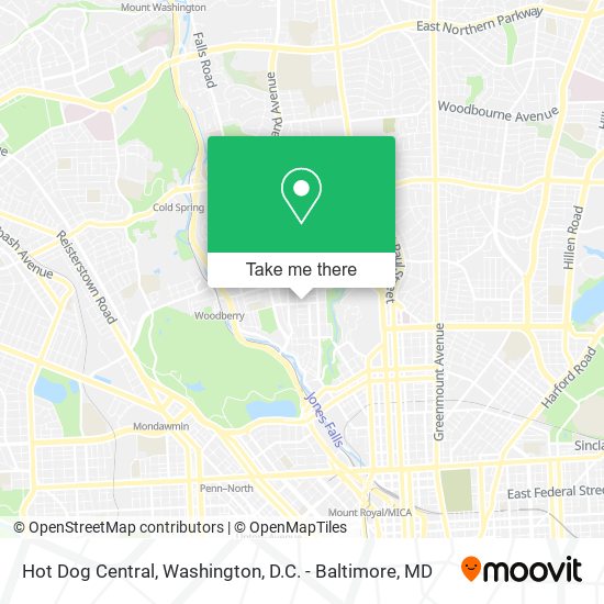Mapa de Hot Dog Central