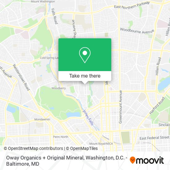 Mapa de Oway Organics + Original Mineral