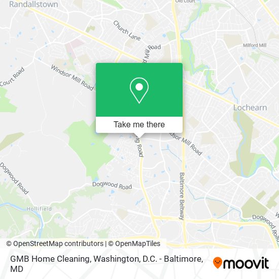 GMB Home Cleaning map