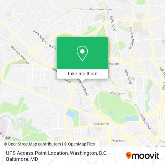 Mapa de UPS Access Point Location