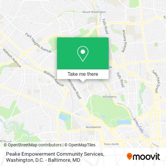 Peake Empowerment Community Services map