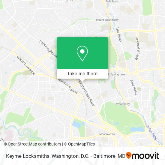 Keyme Locksmiths map