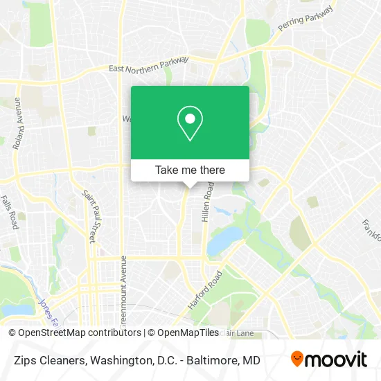 Zips Cleaners map