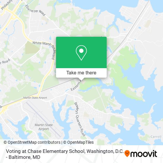 Voting at Chase Elementary School map