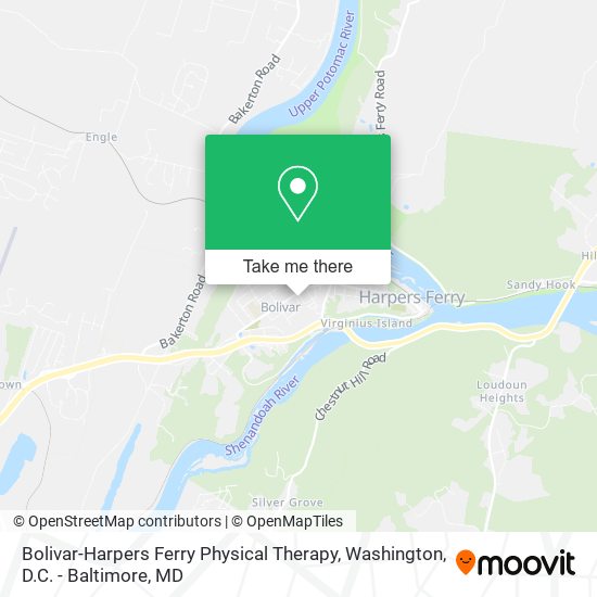 Bolivar-Harpers Ferry Physical Therapy map