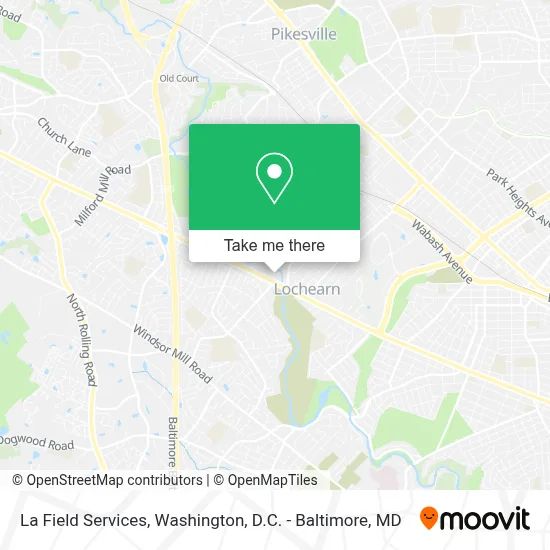 La Field Services map