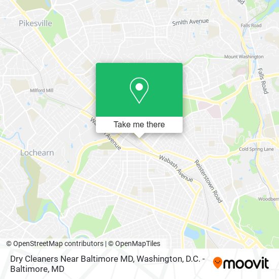 Mapa de Dry Cleaners Near Baltimore MD